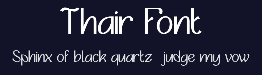 Thair Font by Pikgura Type — Serif Font — thumbnail 2