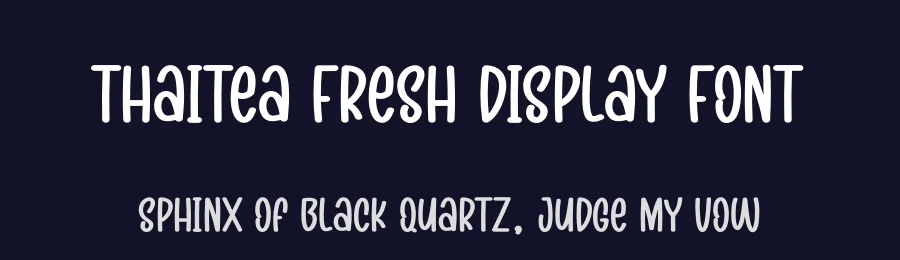 Thaitea Fresh Display Font by creativeletter — Script Handwritten Font — thumbnail 2