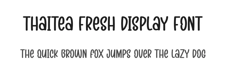Thaitea Fresh Display Font by creativeletter — Script Handwritten Font