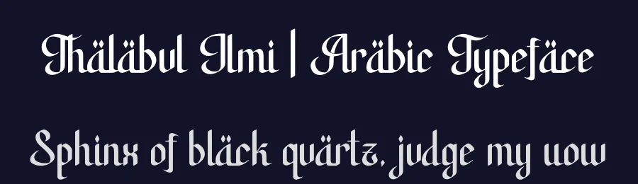 Thalabul Ilmi | Arabic Typeface by Denustudios — Display Font — thumbnail 2