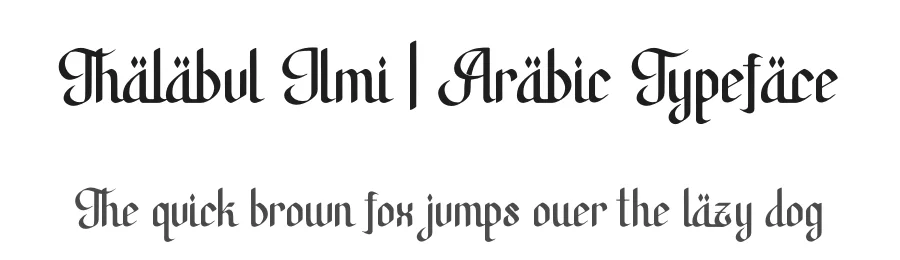 Thalabul Ilmi | Arabic Typeface by Denustudios — Display Font