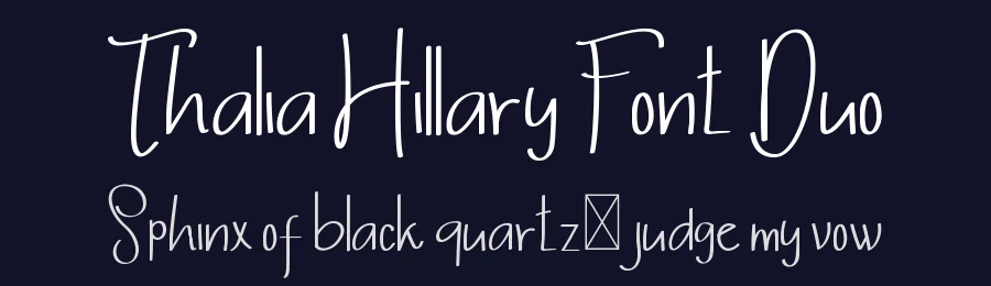 Thalia Hillary Font Duo by edricstudio — Script Handwritten Font — thumbnail 2