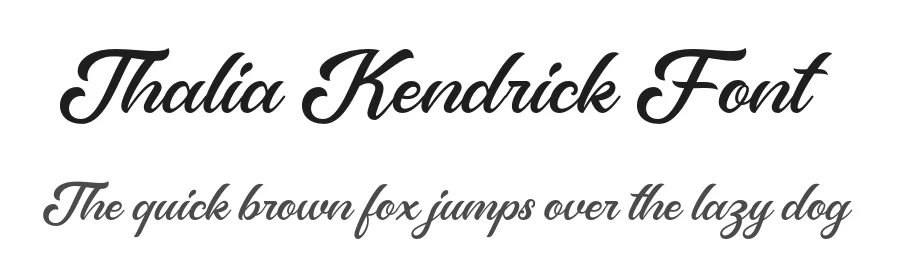 Thalia Kendrick Font by grezlinestudio — Script Handwritten Font