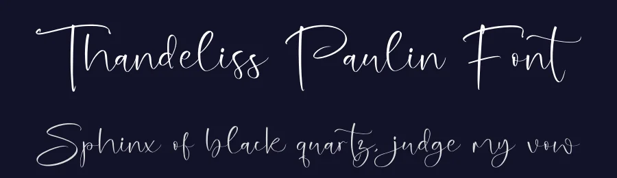Thandeliss Paulin Font by glorytype — Script Handwritten Font — thumbnail 2