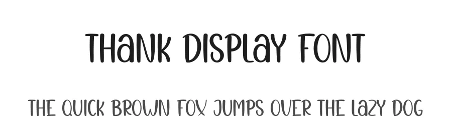 Thank Display Font by creativeletter — Display Font