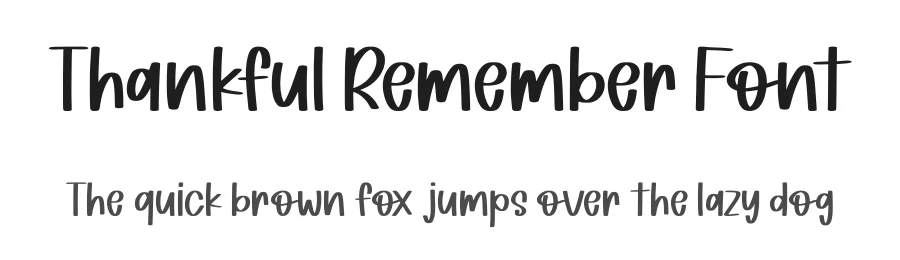 Thankful Remember Font by Siapgraph — Script Handwritten Font