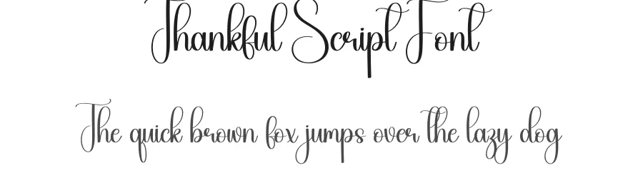 Thankful Script Font by creativeletter — Script Handwritten Font