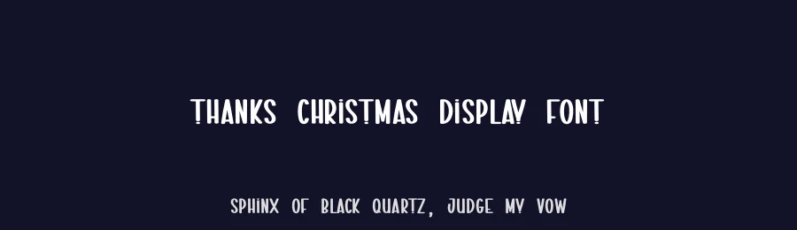 Thanks Christmas Display Font by creativeletter — Display Font — thumbnail 2
