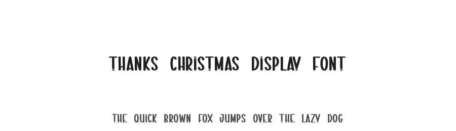 Thanks Christmas Display Font by creativeletter — Display Font
