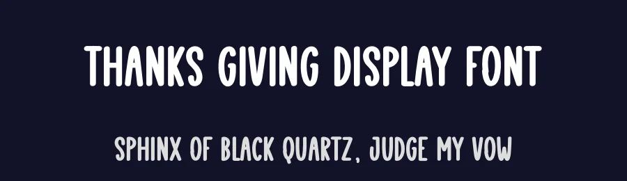 Thanks Giving Display Font by creativeletter — Display Font — thumbnail 2