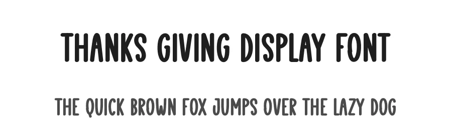 Thanks Giving Display Font by creativeletter — Display Font