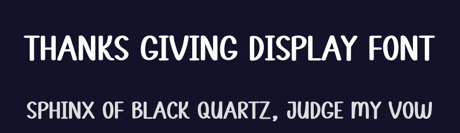 Thanks Giving Display Font by andikastudio — Display Font — thumbnail 2