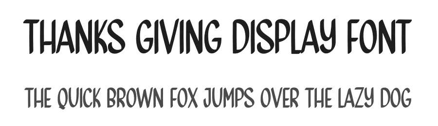 Thanks Giving Display Font by creativeletter — Display Font