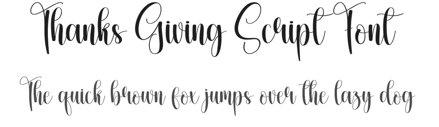 Thanks Giving Script Font by creativeletter — Script Handwritten Font
