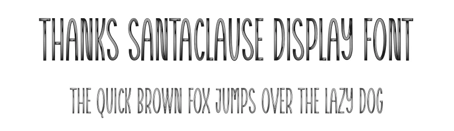 Thanks Santaclause Display Font by creativeletter — Script Handwritten Font