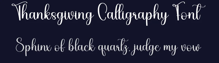 Thanksgiving Calligraphy Font by creativeletter — Script Handwritten Font — thumbnail 2