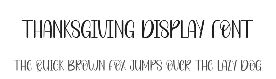 Thanksgiving Display Font by andikastudio — Display Font