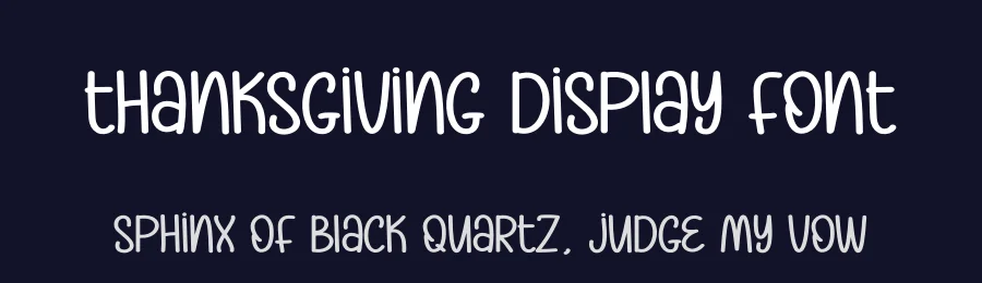 Thanksgiving Display Font by andikastudio — Display Font — thumbnail 2