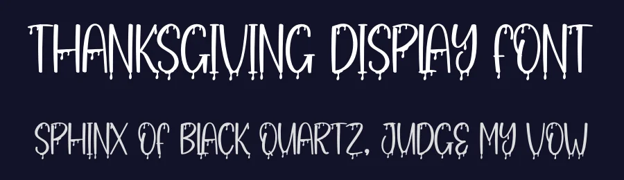 Thanksgiving Display Font by andikastudio — Display Font — thumbnail 2
