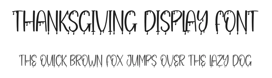 Thanksgiving Display Font by andikastudio — Display Font