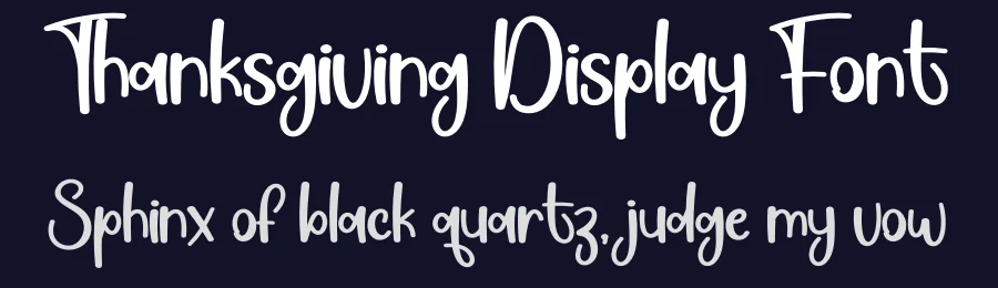 Thanksgiving Display Font by creativeletter — Display Font — thumbnail 2