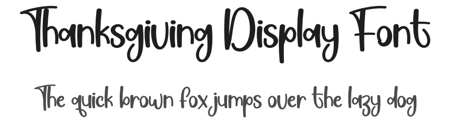 Thanksgiving Display Font by creativeletter — Display Font