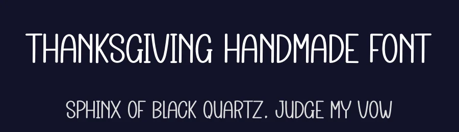 Thanksgiving Handmade Font by creativeletter — Display Font — thumbnail 2