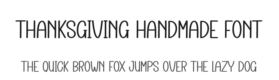 Thanksgiving Handmade Font by creativeletter — Display Font