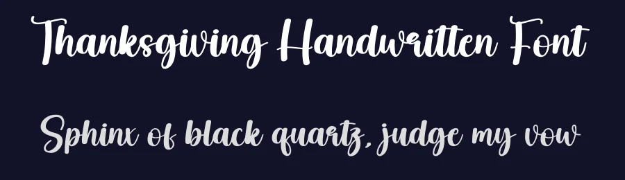 Thanksgiving Handwritten Font by creativeletter — Script Handwritten Font — thumbnail 2