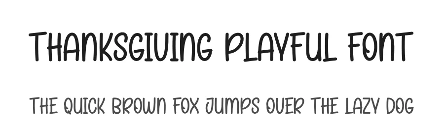 Thanksgiving Playful Font by creativeletter — Script Handwritten Font