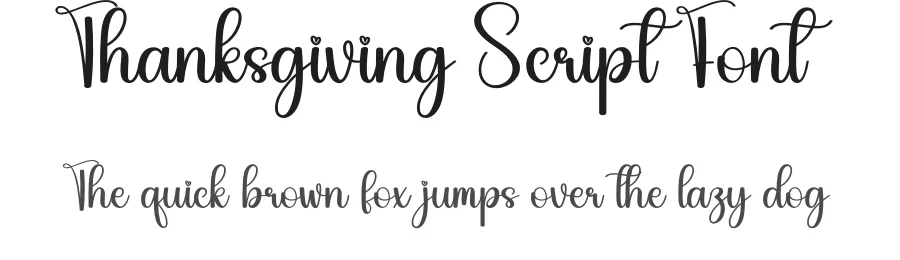Thanksgiving Script Font by creativeletter — Script Handwritten Font