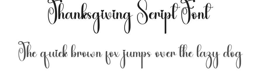 Thanksgiving Script Font by andikastudio — Script Handwritten Font