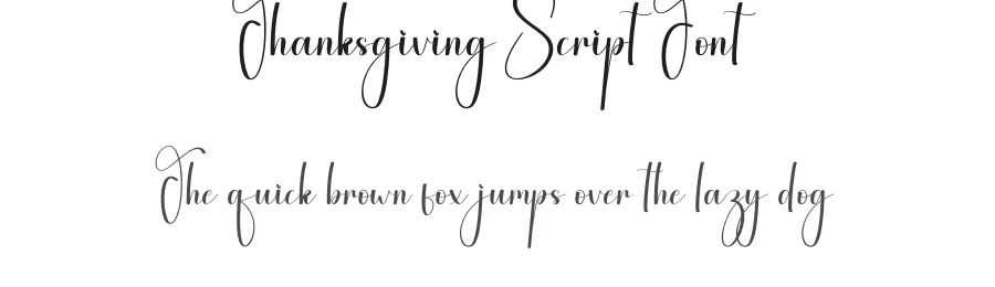 Thanksgiving Script Font by andikastudio — Script Handwritten Font