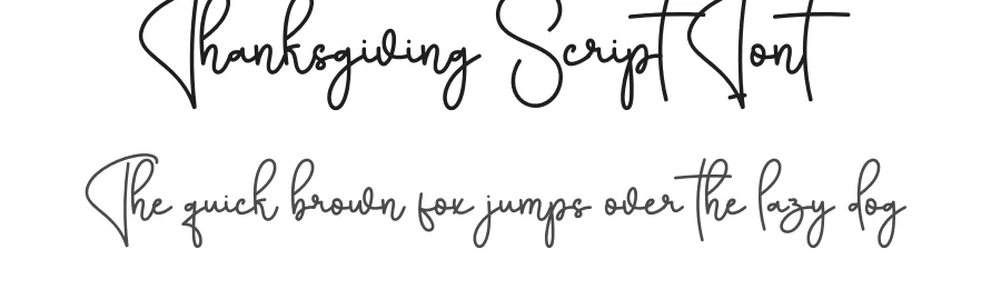 Thanksgiving Script Font by creativeletter — Script Handwritten Font