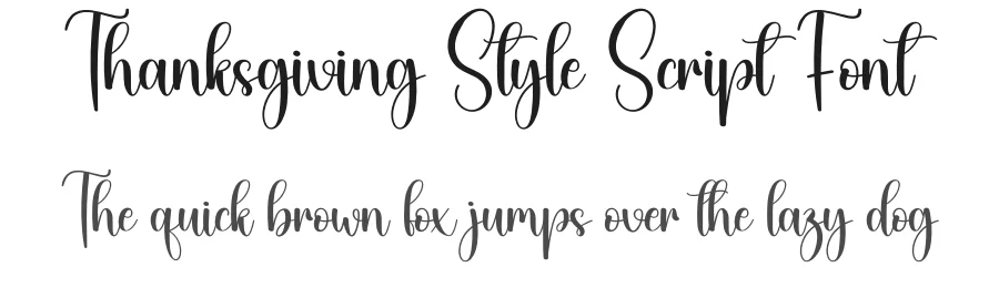 Thanksgiving Style Script Font by creativeletter — Script Handwritten Font