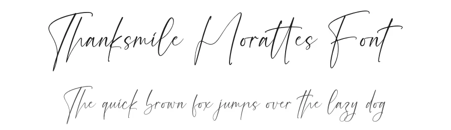 Thanksmile Morattes Font by letterfabric — Script Handwritten Font