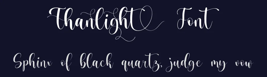 Thanlight Font by qwrtype — Script Handwritten Font — thumbnail 2