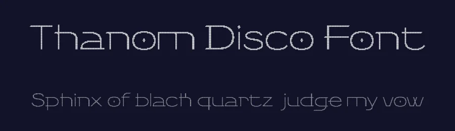 Thanom Disco Font by craftsupplyco — Display Font — thumbnail 2