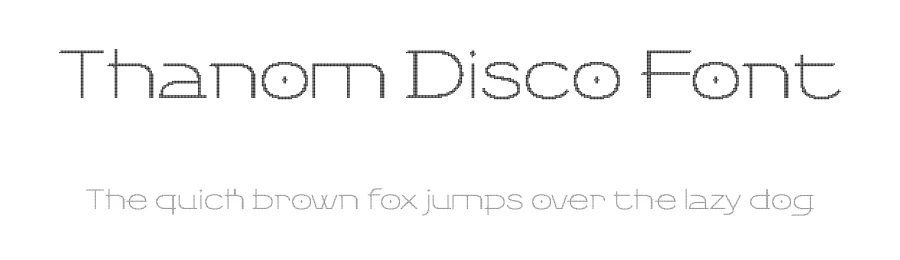 Thanom Disco Font by craftsupplyco — Display Font