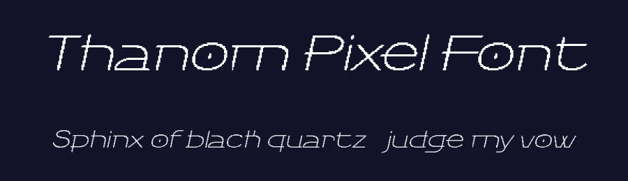Thanom Pixel Font by craftsupplyco — Display Font — thumbnail 2