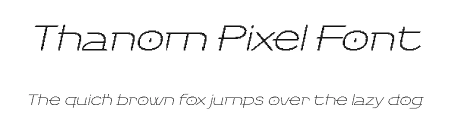 Thanom Pixel Font by craftsupplyco — Display Font