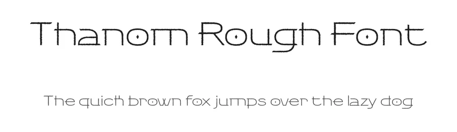 Thanom Rough Font by craftsupplyco — Display Font