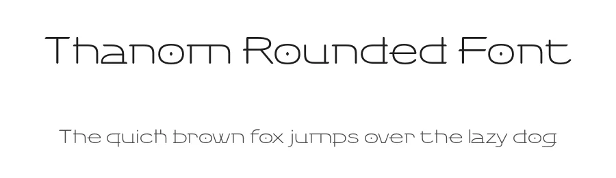 Thanom Rounded Font by craftsupplyco — Display Font