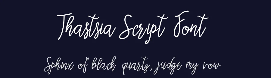 Thastsia Script Font by Gfont — Script Handwritten Font — thumbnail 2