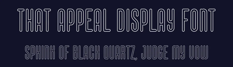 That Appeal Display Font by vpcreativeshop — Display Font — thumbnail 2