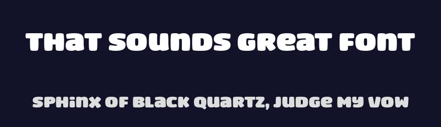 That Sounds Great Font by Situjuh — Display Font — thumbnail 2