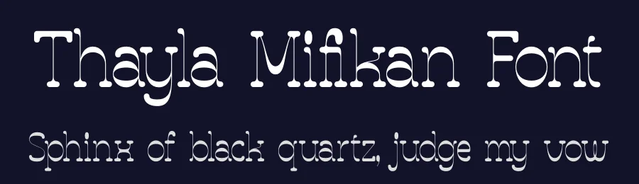 Thayla Mifikan Font by timelesstype.co — Serif Font — thumbnail 2