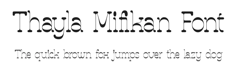 Thayla Mifikan Font by timelesstype.co — Serif Font