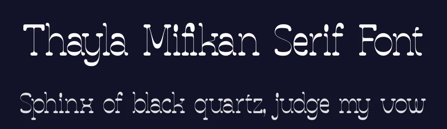 Thayla Mifikan Serif Font by timelesstype.co — Serif Font — thumbnail 2