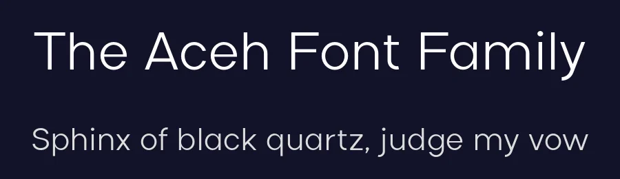 The Aceh Font Family by 38.lineart — Sans Serif Font — thumbnail 2